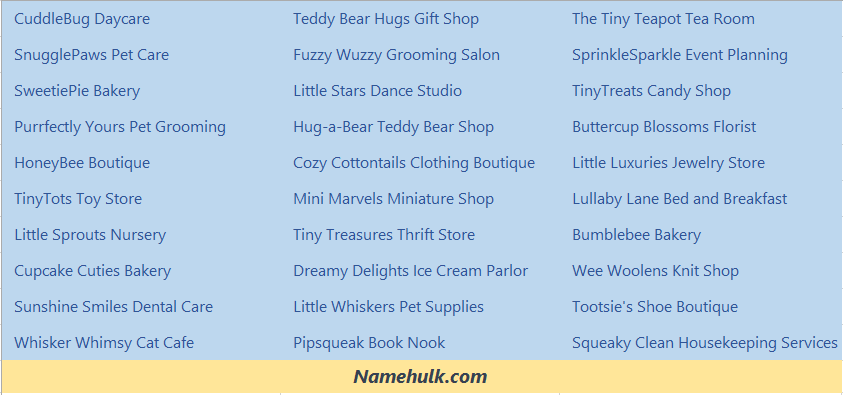 500+ Cute Business Name Ideas that Spark Joy and Creativity