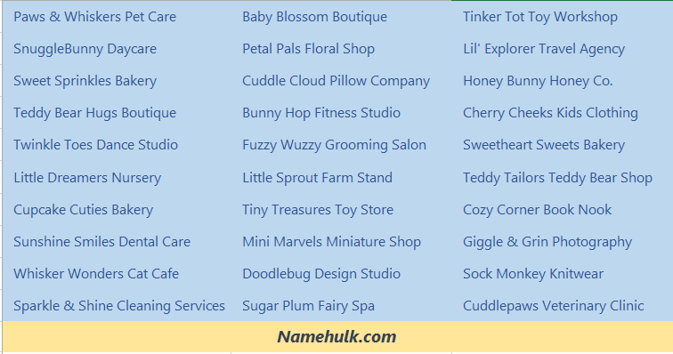 500+ Cute Business Name Ideas that Spark Joy and Creativity