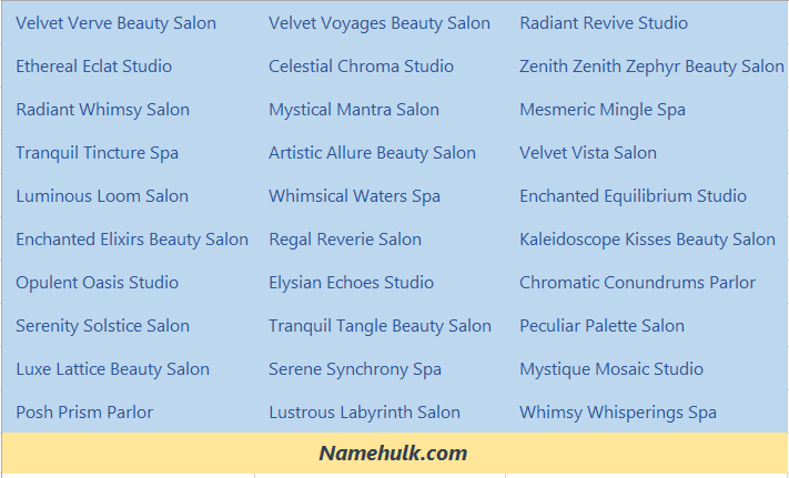 505+ Luxury Name Ideas for Your Beauty Business
